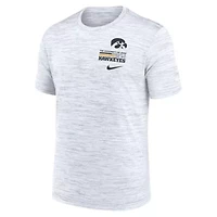 NCAA Nike Iowa Hawkeyes Velocity Stacked Dri-FIT T-Shirt