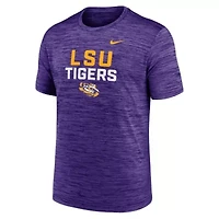 NCAA Nike LSU Tigers Campus Center Stack Velocity Dri-FIT T-Shirt