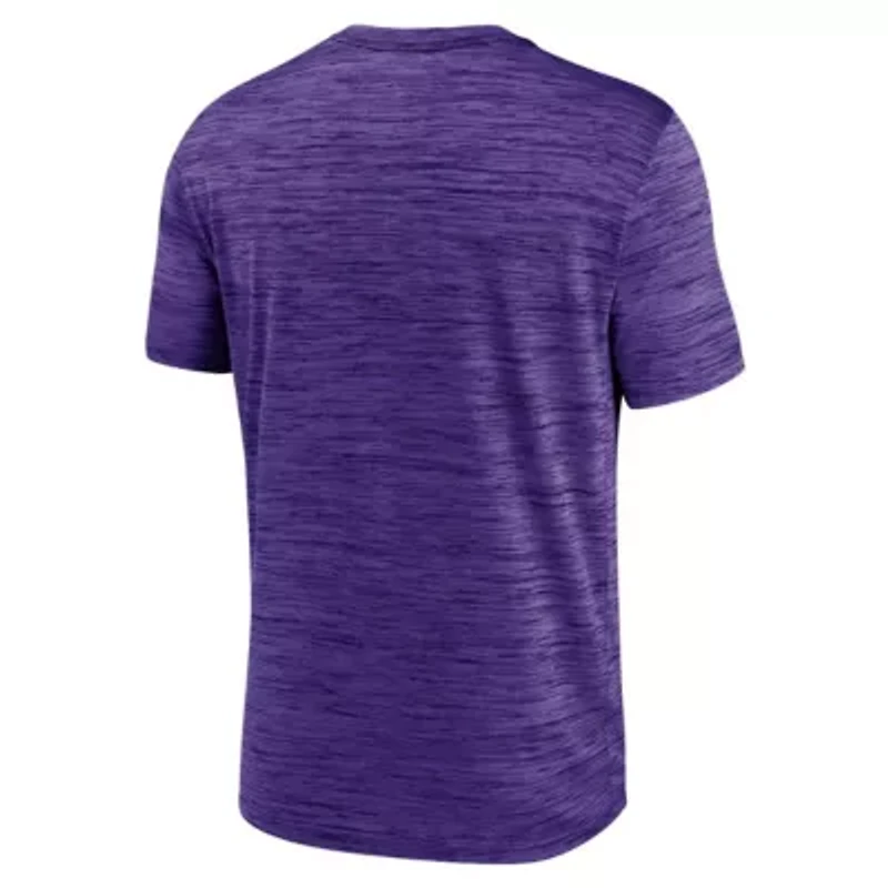 NCAA Nike LSU Tigers Campus Center Stack Velocity Dri-FIT T-Shirt