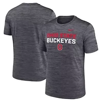 NCAA Nike Ohio State Buckeyes Campus Center Stack Velocity Dri-FIT T-Shirt
