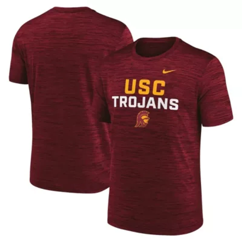 NCAA Nike USC Trojans Campus Center Stack Velocity Dri-FIT T-Shirt