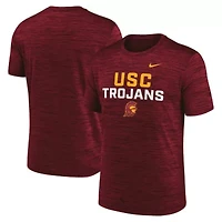 NCAA Nike USC Trojans Campus Center Stack Velocity Dri-FIT T-Shirt