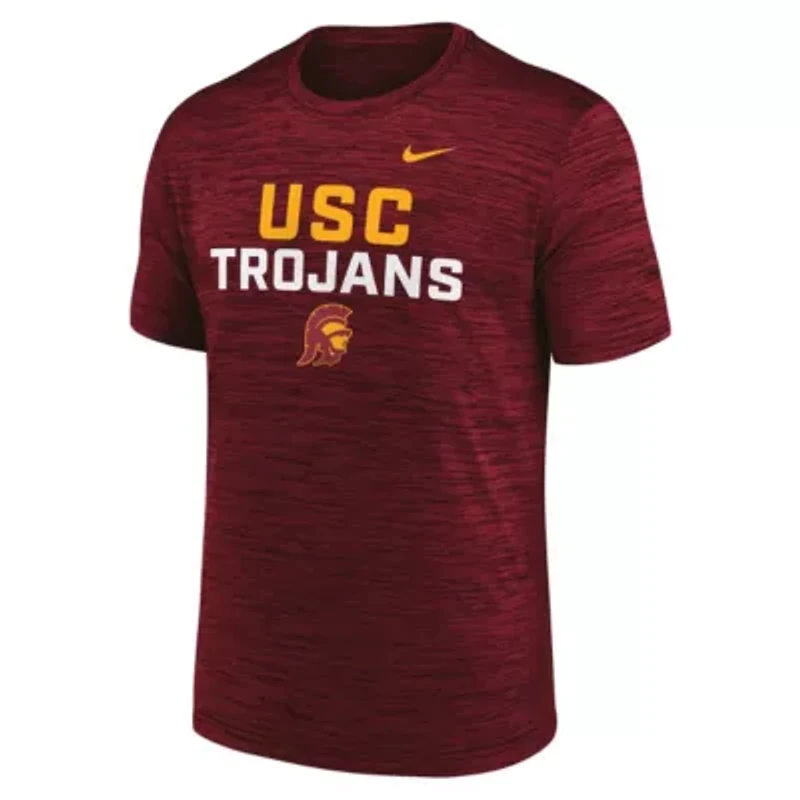 NCAA Nike USC Trojans Campus Center Stack Velocity Dri-FIT T-Shirt