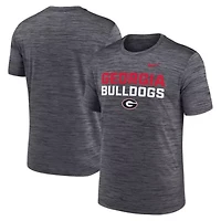 NCAA Nike Georgia Bulldogs Campus Center Stack Velocity Dri-FIT T-Shirt