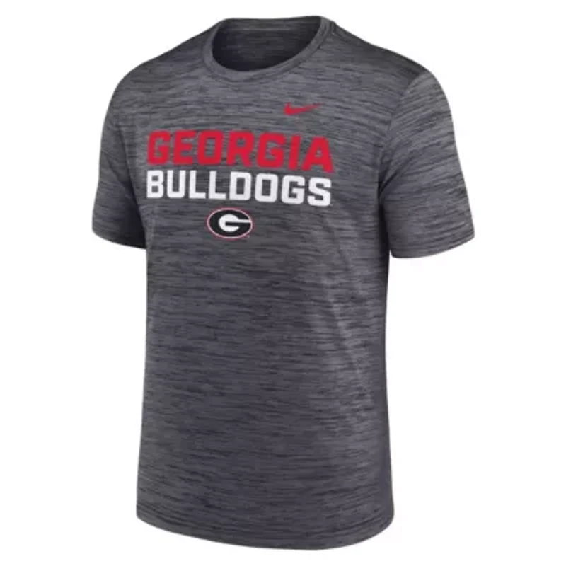 NCAA Nike Georgia Bulldogs Campus Center Stack Velocity Dri-FIT T-Shirt