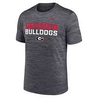NCAA Nike Georgia Bulldogs Campus Center Stack Velocity Dri-FIT T-Shirt