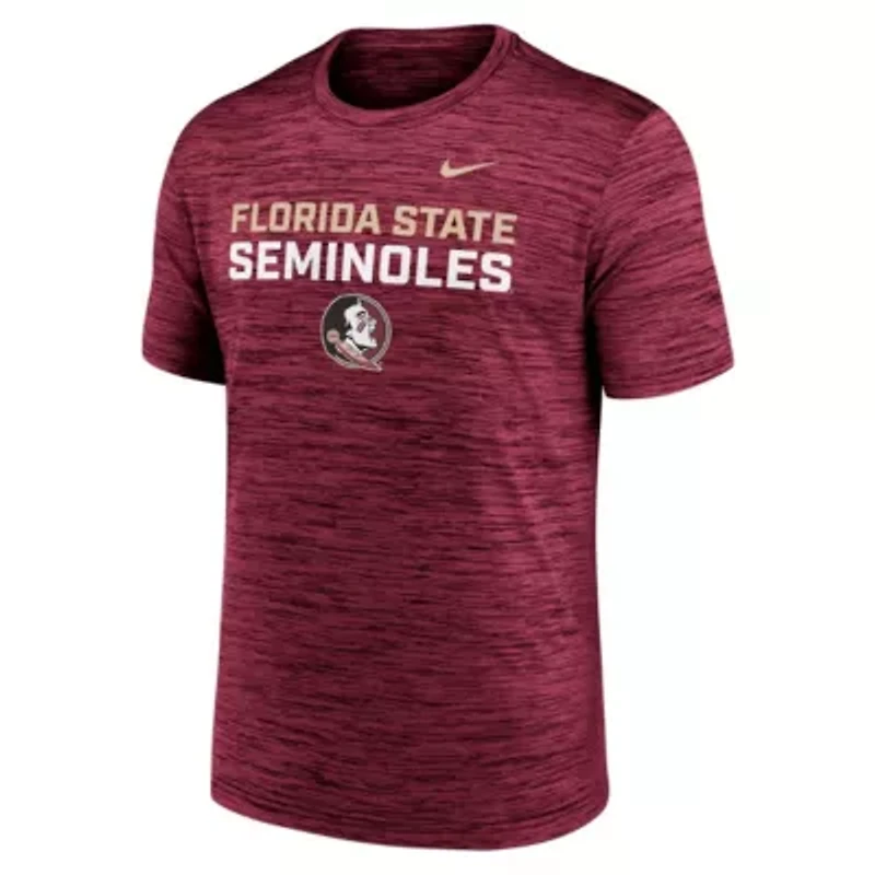 NCAA Nike Florida State Seminoles Campus Center Stack Velocity Dri-FIT T-Shirt