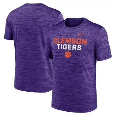 NCAA Nike Clemson Tigers Campus Center Stack Velocity Dri-FIT T-Shirt