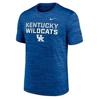 NCAA Nike Kentucky Wildcats Campus Center Stack Velocity Dri-FIT T-Shirt