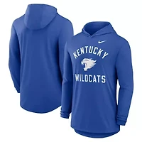 NCAA Nike Kentucky Wildcats Classic Arch Tri-Blend Dri-FIT Long Sleeve Hoodie T-Shirt
