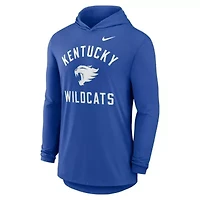 NCAA Nike Kentucky Wildcats Classic Arch Tri-Blend Dri-FIT Long Sleeve Hoodie T-Shirt