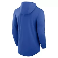 NCAA Nike Kentucky Wildcats Classic Arch Tri-Blend Dri-FIT Long Sleeve Hoodie T-Shirt