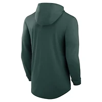 NCAA Nike Michigan State Spartans Classic Arch Tri-Blend Dri-FIT Long Sleeve Hoodie T-Shirt