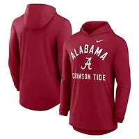 Alabama Crimson Tide NCAA Nike Classic Arch Tri-Blend Dri-FIT Long Sleeve Hoodie T-Shirt