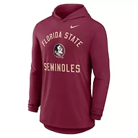 NCAA Nike Florida State Seminoles Classic Arch Tri-Blend Dri-FIT Long Sleeve Hoodie T-Shirt