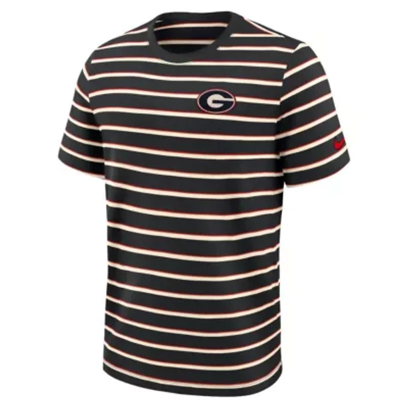 NCAA Nike Georgia Bulldogs Athletic Prep Legacy Summit Stripe T-Shirt