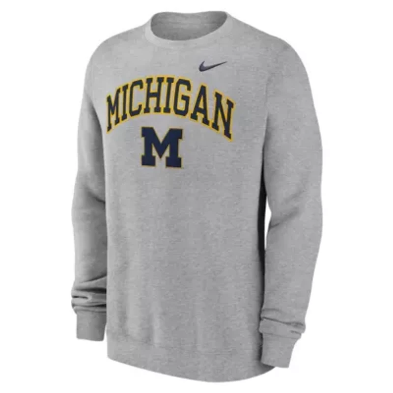 NCAA Nike Michigan Wolverines Arch Pullover Sweatshirt