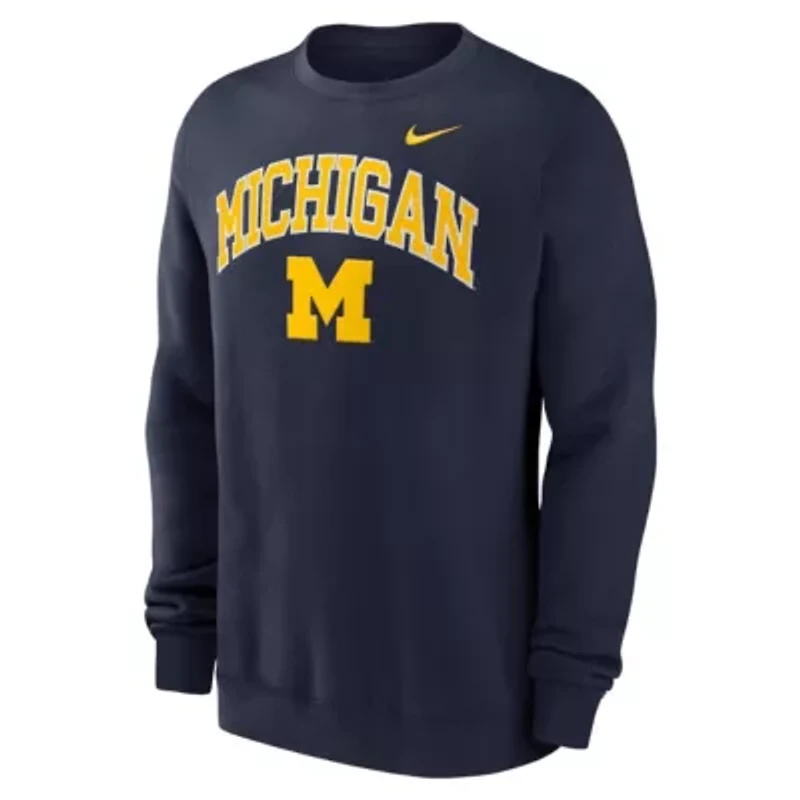 NCAA Nike Michigan Wolverines Arch Pullover Sweatshirt