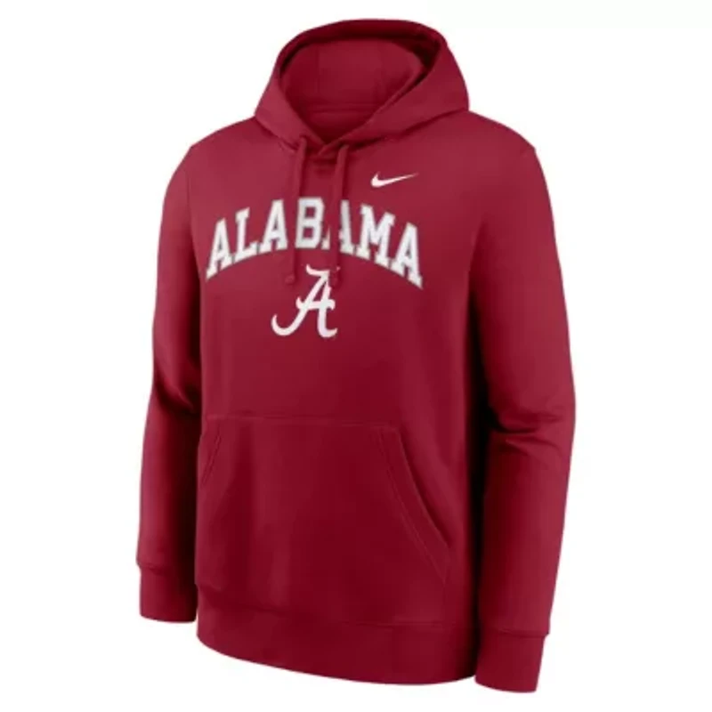 Alabama Crimson Tide NCAA Nike Club Fleece Arch Pullover Hoodie