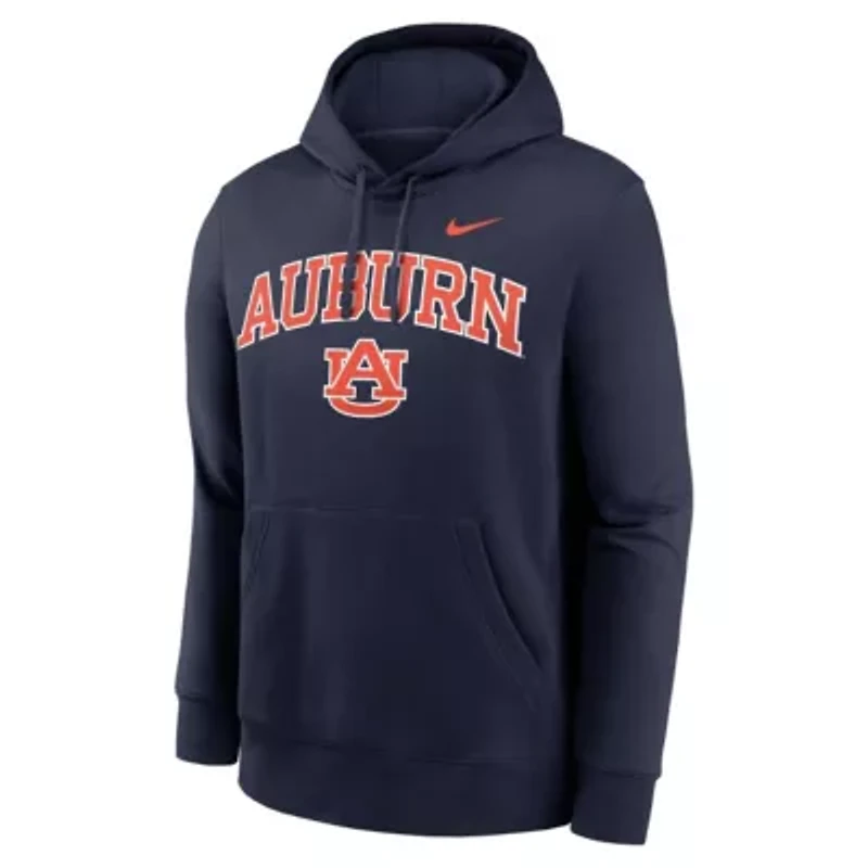 NCAA Nike Auburn Tigers Club Fleece Arch Pullover Hoodie