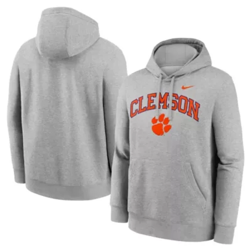 NCAA Nike Clemson Tigers Club Fleece Arch Pullover Hoodie