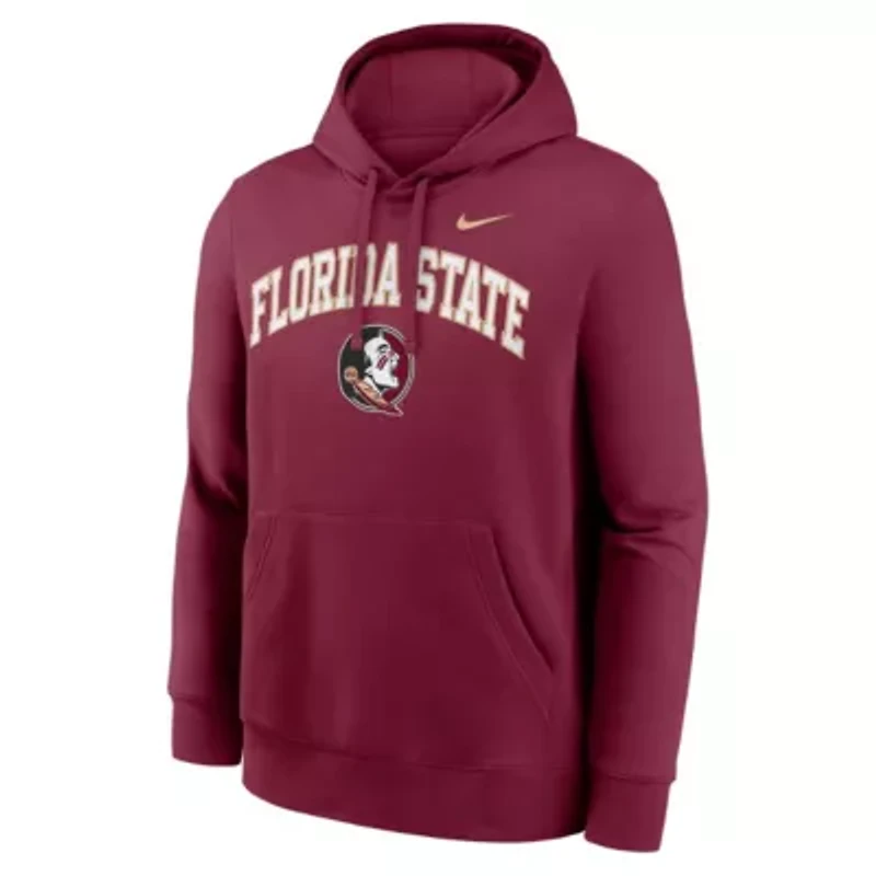 NCAA Nike Florida State Seminoles Club Fleece Arch Pullover Hoodie