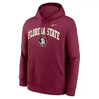 NCAA Nike Florida State Seminoles Club Fleece Arch Pullover Hoodie