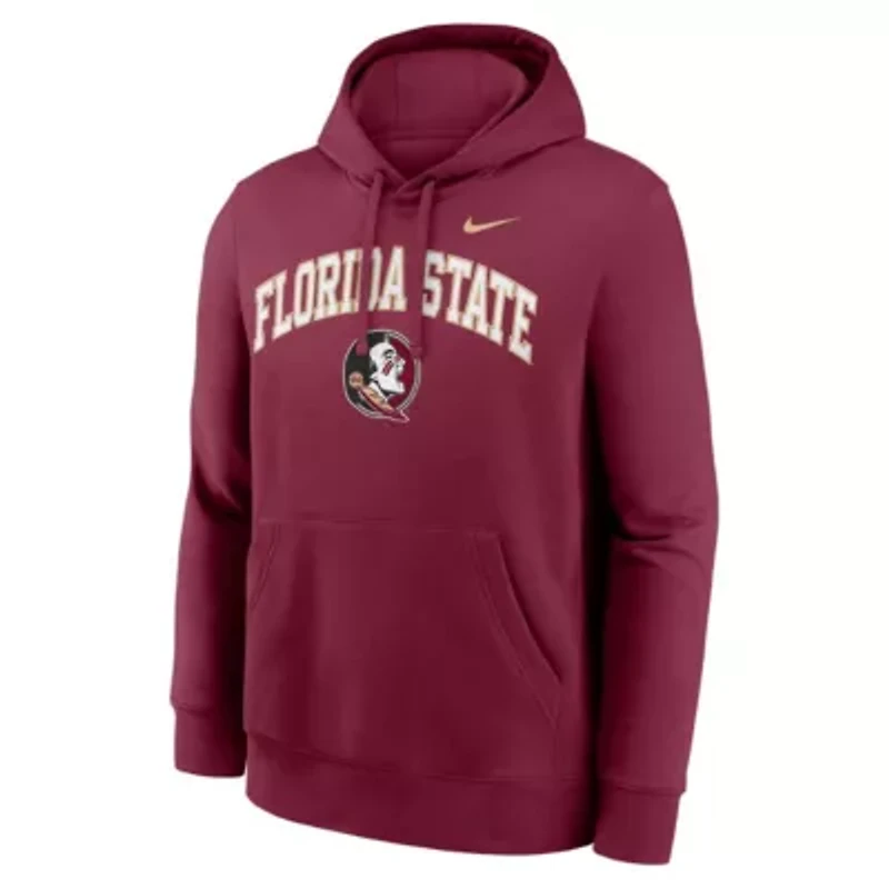 NCAA Nike Florida State Seminoles Club Fleece Arch Pullover Hoodie