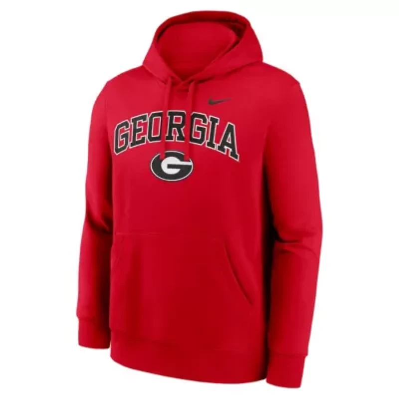 NCAA Nike Georgia Bulldogs Club Fleece Arch Pullover Hoodie