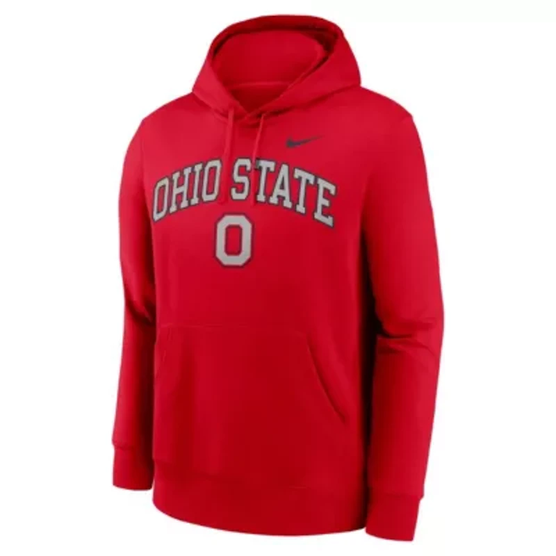 NCAA Nike Ohio State Buckeyes Club Fleece Arch Pullover Hoodie
