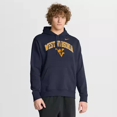 NCAA Nike West Virginia Mountaineers Club Fleece Arch Pullover Hoodie