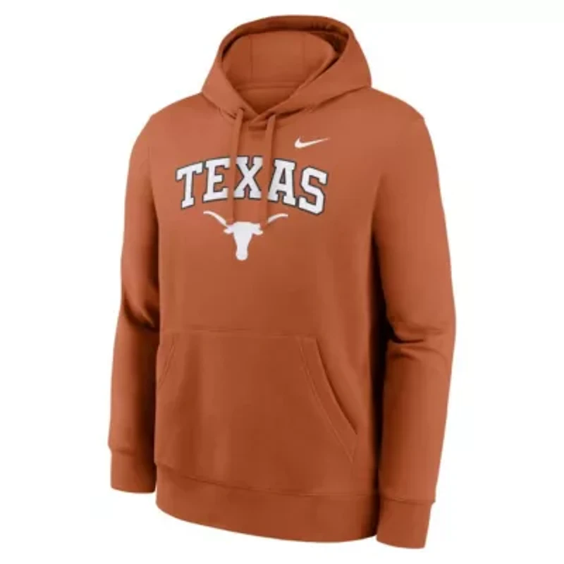 NCAA Nike Texas Longhorns Club Fleece Arch Pullover Hoodie