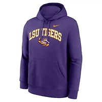 NCAA Nike LSU Tigers Club Fleece Arch Pullover Hoodie