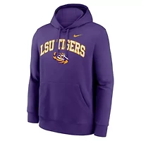 NCAA Nike LSU Tigers Club Fleece Arch Pullover Hoodie