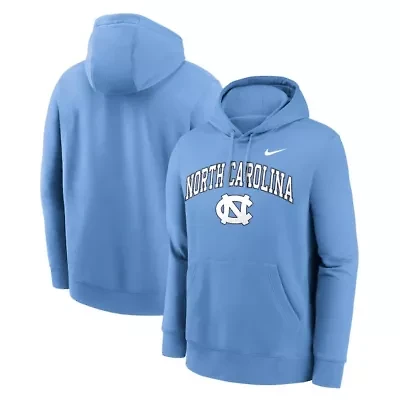 NCAA Nike Carolina North Tar Heels Club Fleece Arch Pullover Hoodie