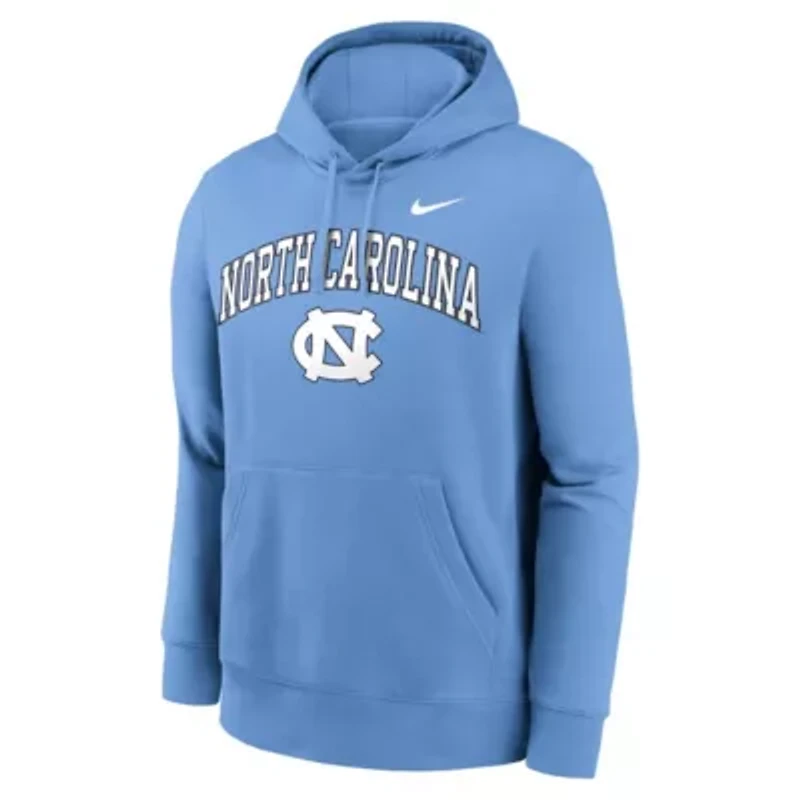 NCAA Nike Carolina North Tar Heels Club Fleece Arch Pullover Hoodie