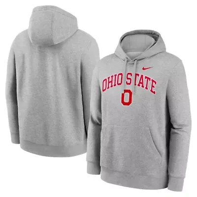 NCAA Nike Ohio State Buckeyes Club Fleece Arch Pullover Hoodie