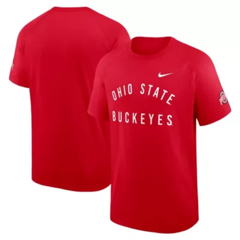NCAA Nike Ohio State Buckeyes Premium Performance Ready Raglan Dri-FIT T-Shirt