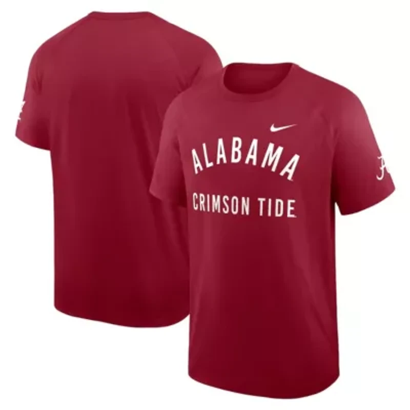 Alabama Crimson Tide NCAA Nike Premium Performance Ready Raglan Dri-FIT T-Shirt