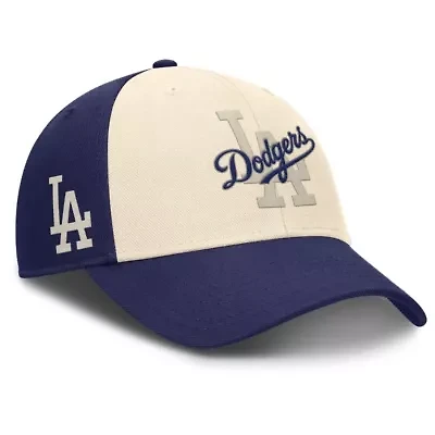 MLB Nike Royal/Natural Los Angeles Dodgers Statement Club Performance Adjustable Hat