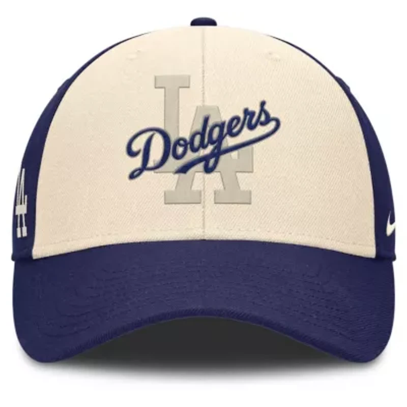 MLB Nike Royal/Natural Los Angeles Dodgers Statement Club Performance Adjustable Hat