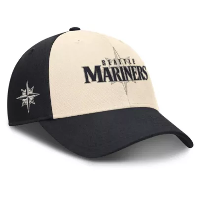 MLB Nike Navy/Natural Seattle Mariners Statement Club Performance Adjustable Hat