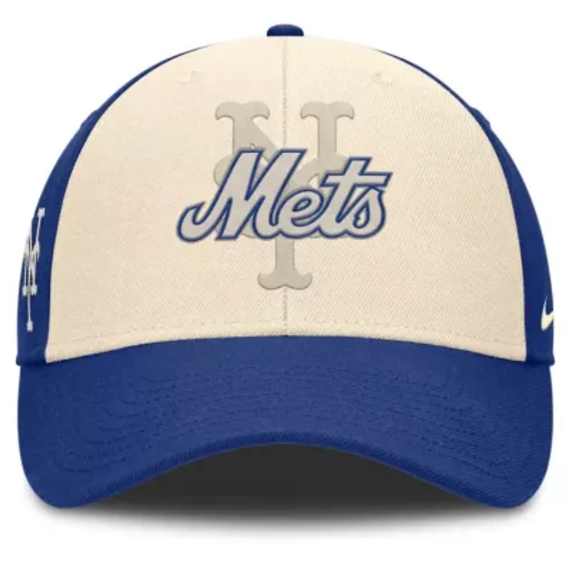 MLB Nike Royal/Natural New York Mets Statement Club Performance Adjustable Hat