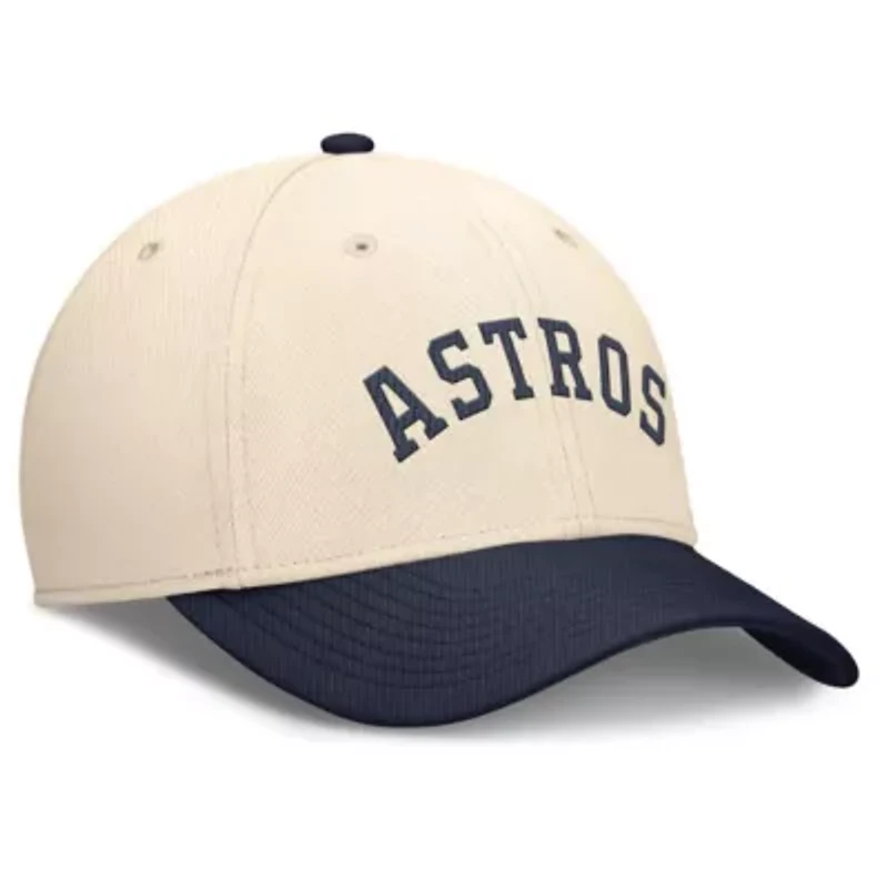 MLB Nike Natural/Navy Houston Astros Statement Rise Performance Flex Hat