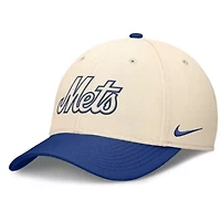 MLB Nike Natural/Royal New York Mets Statement Rise Performance Flex Hat