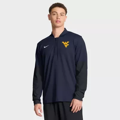 NCAA Nike West Virginia Mountaineers One Goal Performance Half-Zip Pullover