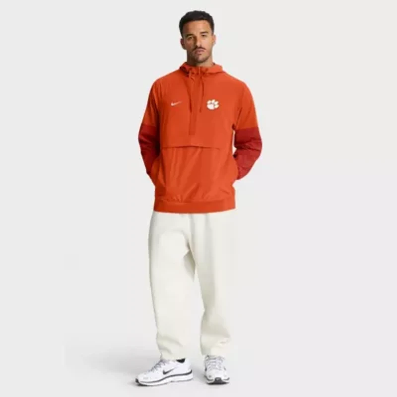 NCAA Nike Clemson Tigers Anorak Half-Zip Hoodie Jacket