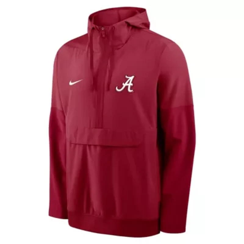 Alabama Crimson Tide NCAA Nike Anorak Half-Zip Hoodie Jacket