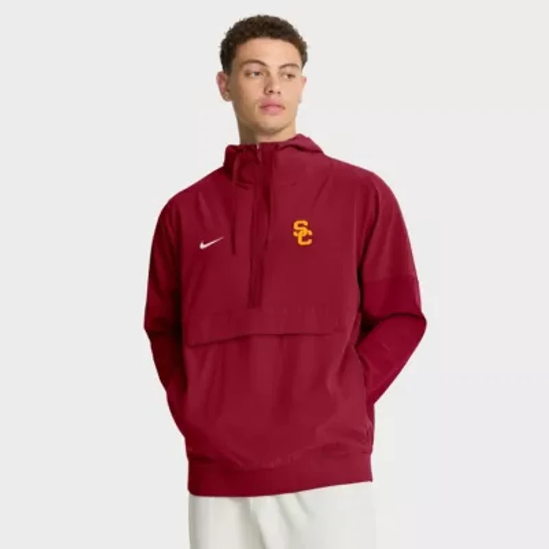 NCAA Nike USC Trojans Anorak Half-Zip Hoodie Jacket