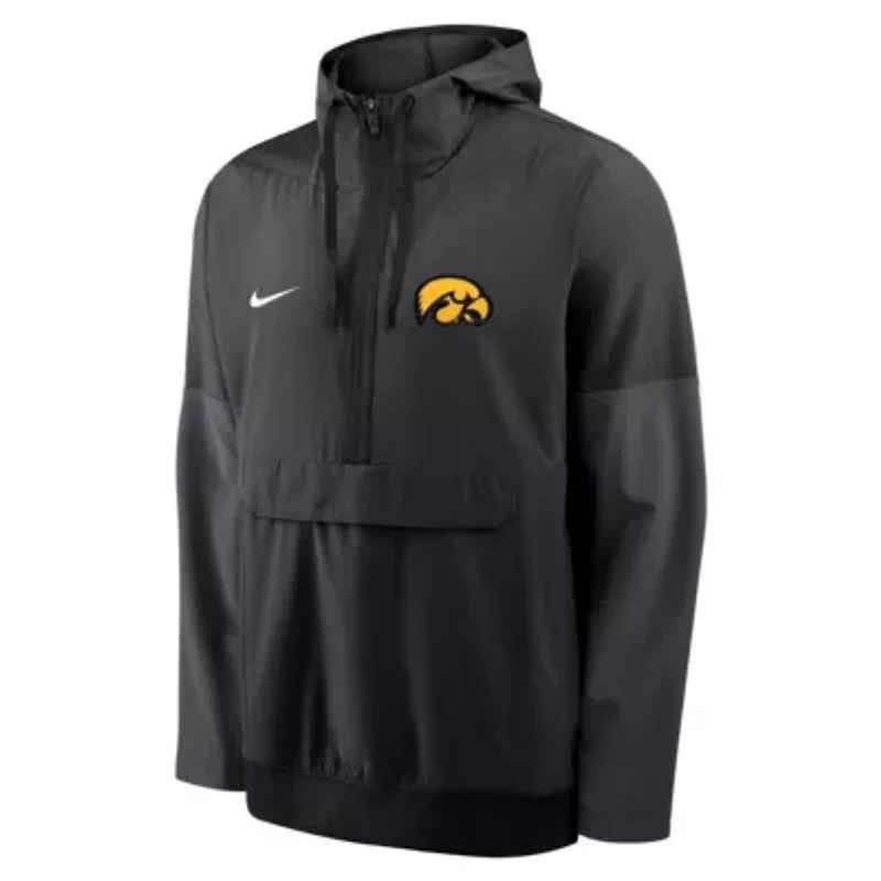 NCAA Nike Iowa Hawkeyes Anorak Half-Zip Hoodie Jacket